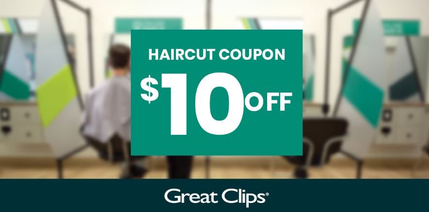 $10 OFF Great Clips Coupon Code for Haircut 