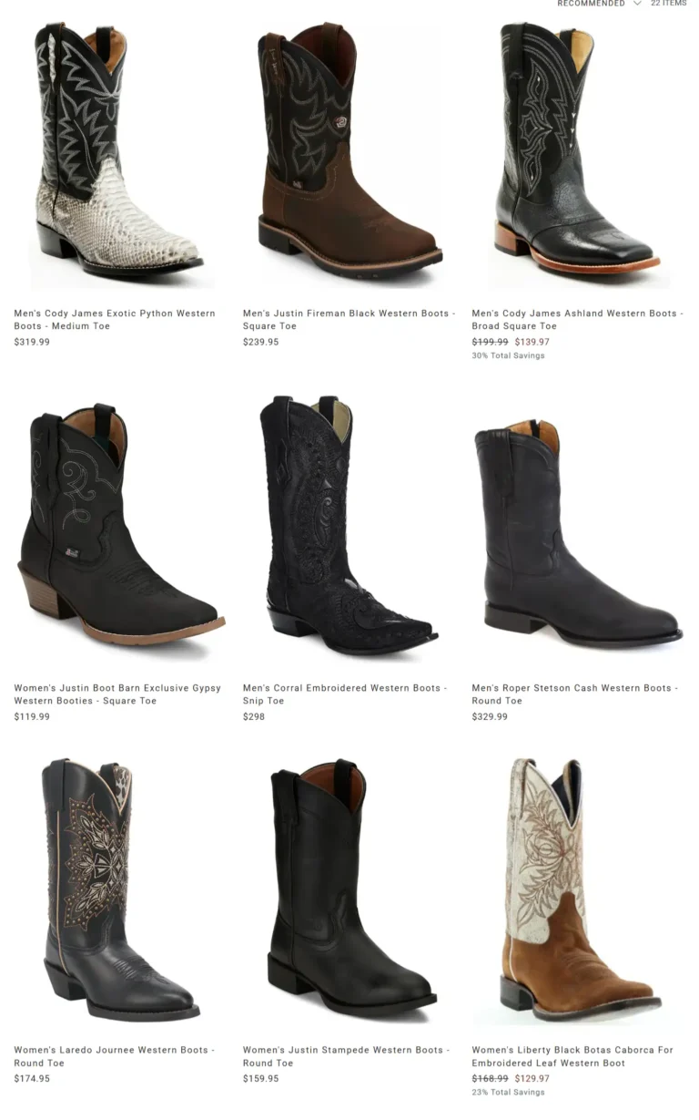 Boot Barn Black Friday Deals sales 2025 page 1