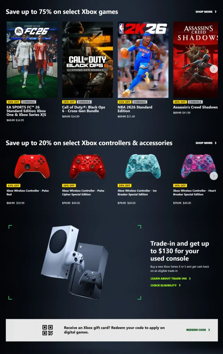 xbox Series S Black Friday ads Deals sales 2025 page 1